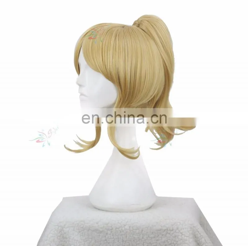 Styler Brand 2016 cheap good quality curly golden short gumi cosplay wigs