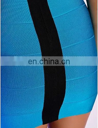 2014 discount low cut dress blue prom dress for dancing