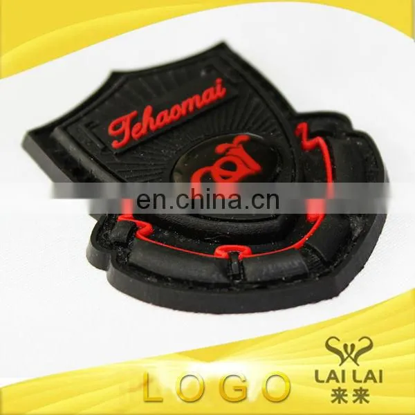 Rubber Badge silicone patch with embossed logo