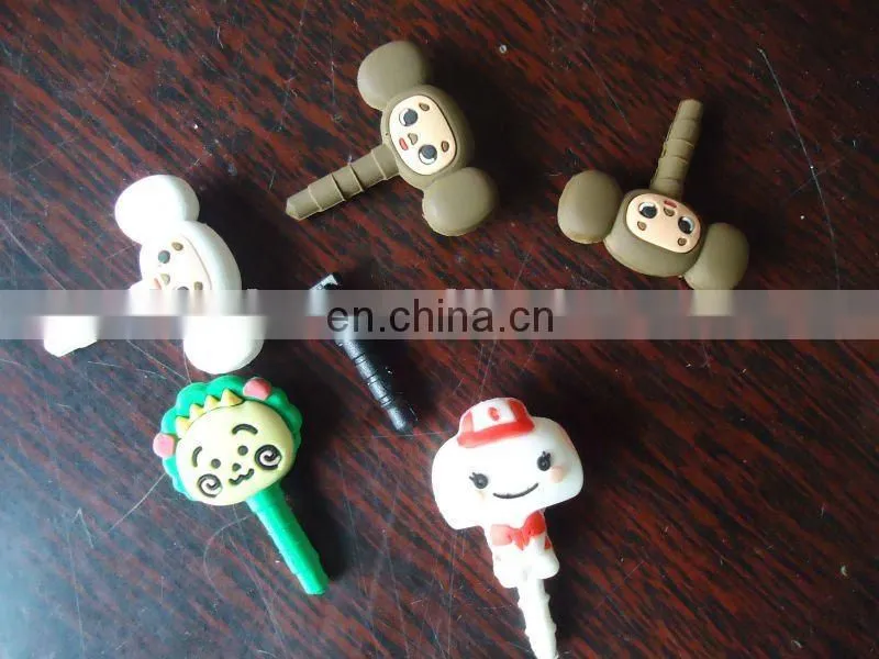 Cute Cartoon Iphone Earphone Jack Plug Purple Cat, Promotional gifts