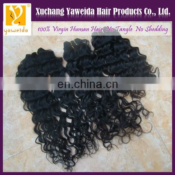 curly wave raw cut from one donor 5a virgin peruvian hair extensions