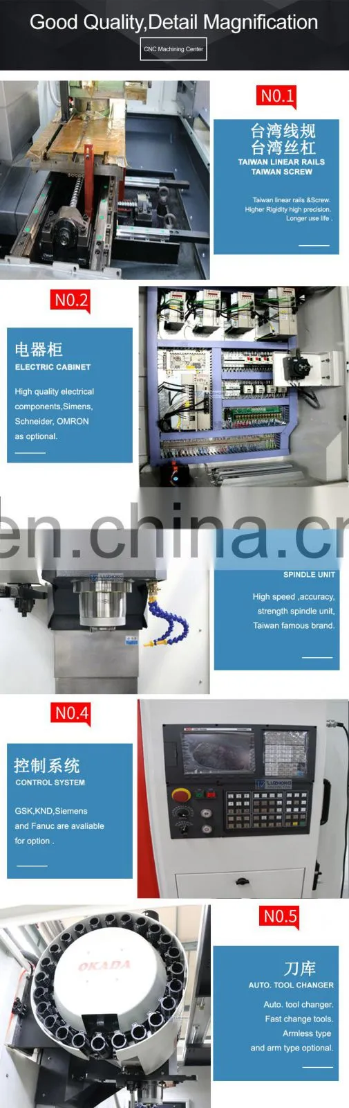 vertical cnc machining center for sale VMC20100 high precision machine center