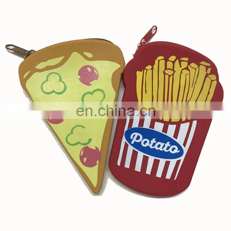 Custom Creative Silicone Wallet Cups Shape Zipper Kids Mini Change Money Bag Cheap Coin Purse