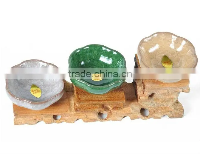 Ice Cracks Gongfu Teacup,heart shape tea bowl 30ml