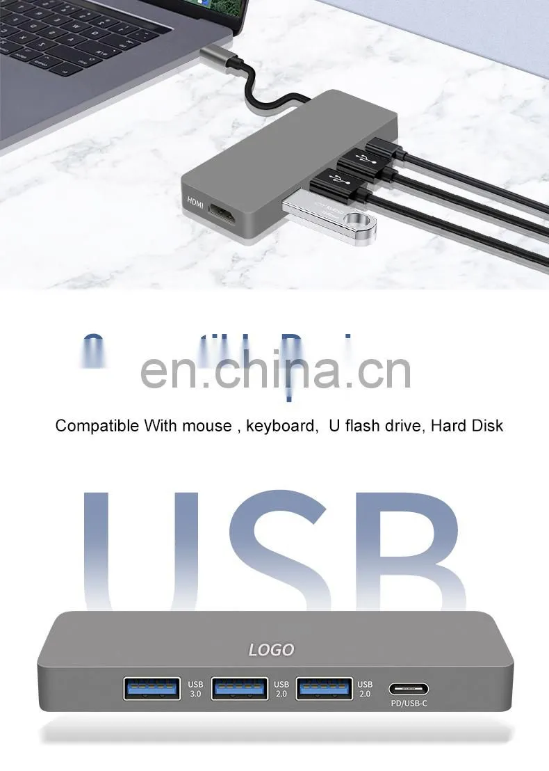 Shenzhen Usb Hub 3.0 With 2020 New For Laptop Computer Multifunction Wholesale Charging Phone Dock Station For Laptop Usb C Hub