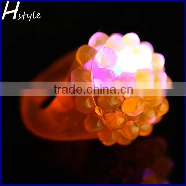 Rubber LED Toy Flashing Bumpy Ring SL013