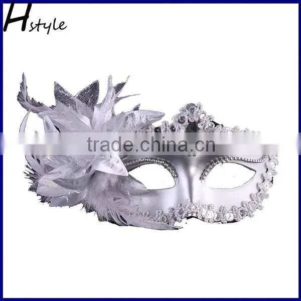Black Metal Venetian Masquerade Party Mask With Rhinestone MJA100