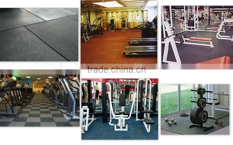 Outdoor rubber floor tiles EN1177