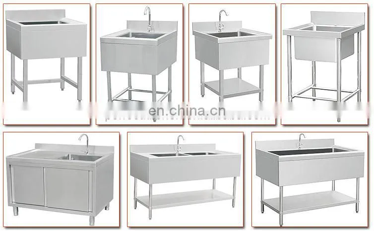 201 304 Stainless Steel Kitchen Hand Wash Sinks