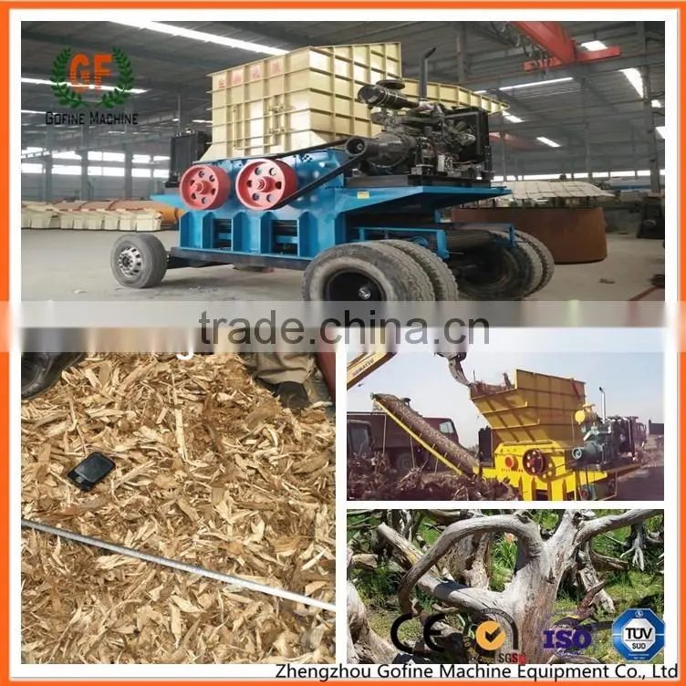 mobile and high efficient wood roots grinder