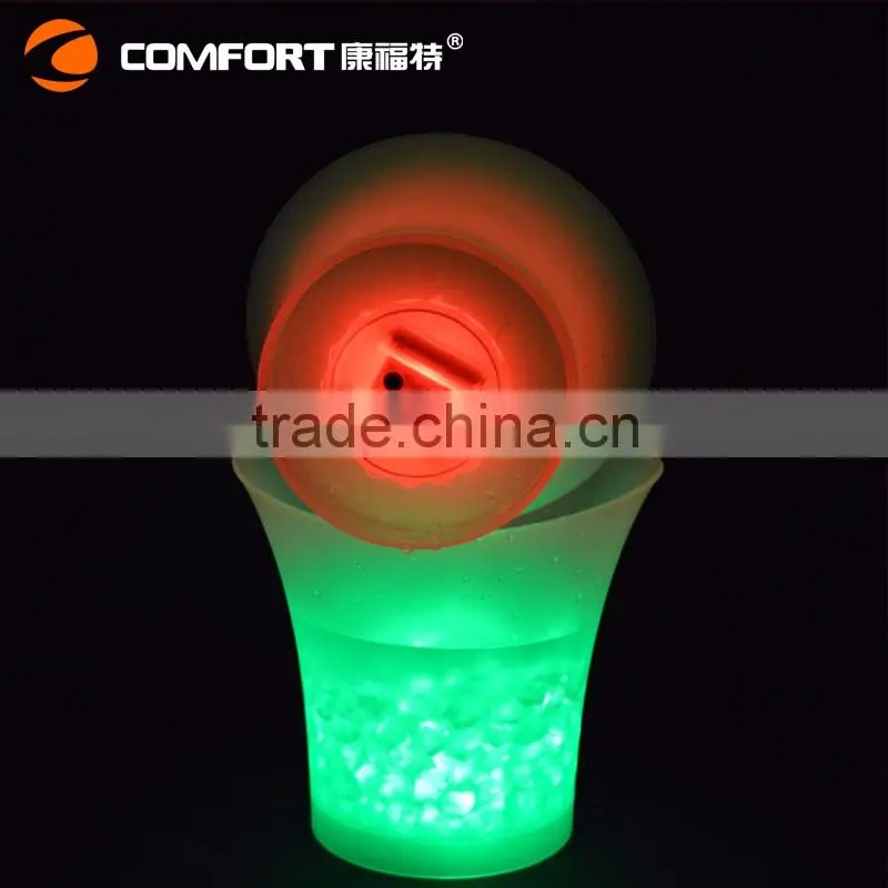 cheap battery operated lighted plastic wine bucket for party