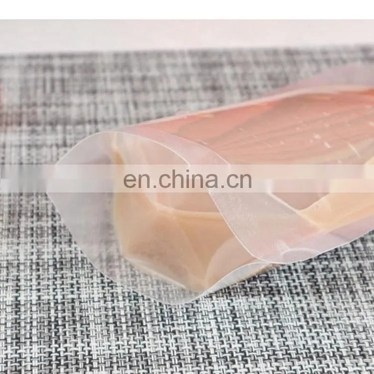 reusable doypack plastic stand up spout pouch liquid drink water in plastic double ziplock bag