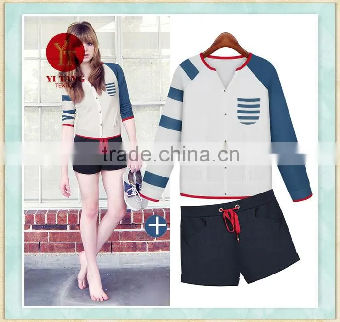 Fashion t shirt and pant suit for young girls