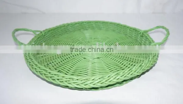 handwoven retangular plastic bread tray for sale