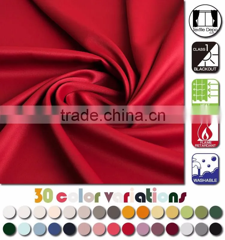 30 color washable name of fabric for curtain , sample also available