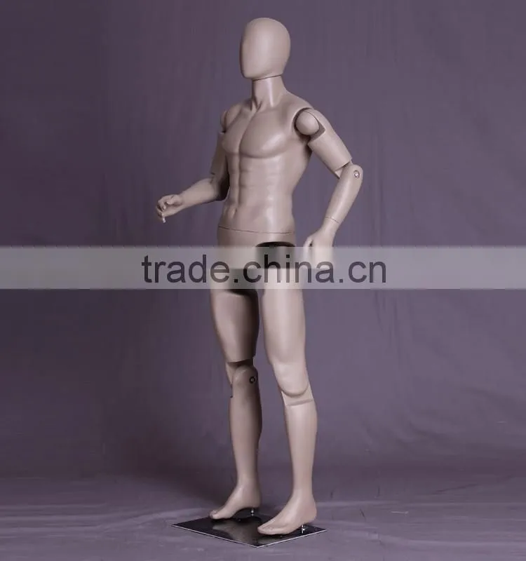 full body fiberglass flexible male mannequin