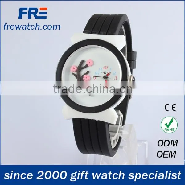 2015 new shape cute kids watch with colorful silicone children cartoon watch