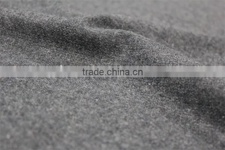 151204-1 Fashion Hot Sell Middle Grey Worsted Woollen Fabric With Special Discount