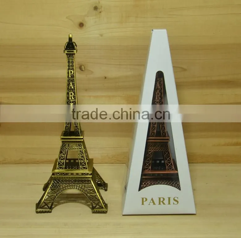 3D metal craft eiffel tower model decoration