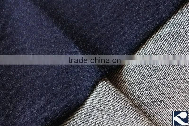 indigo dyed knitting denim fabric