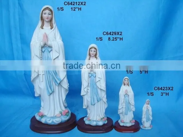 Lady of grace 12'' polyresin figurine Religious Christian figurine