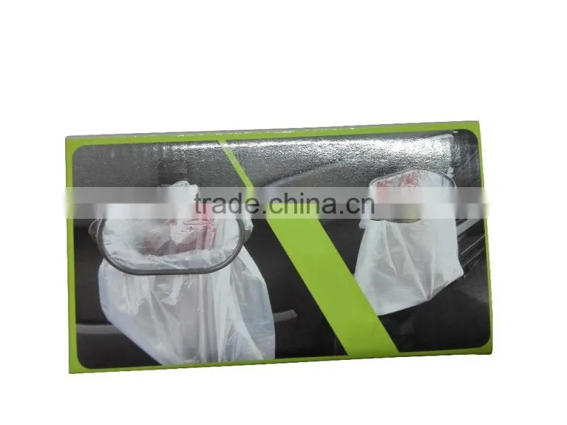plastic ellipse waste bag bracket in car