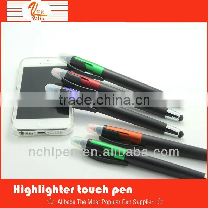 Hot sale stylus pen with highlighter in high quality