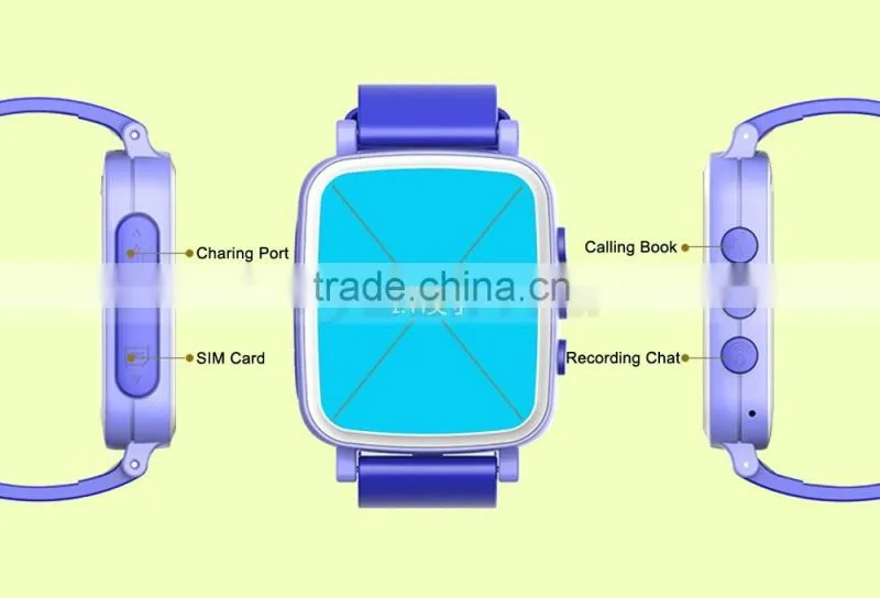 Colorful 1.44inch Screen Kids Phone Wrist Watch Mobile Phone GPS Child Locator Watch