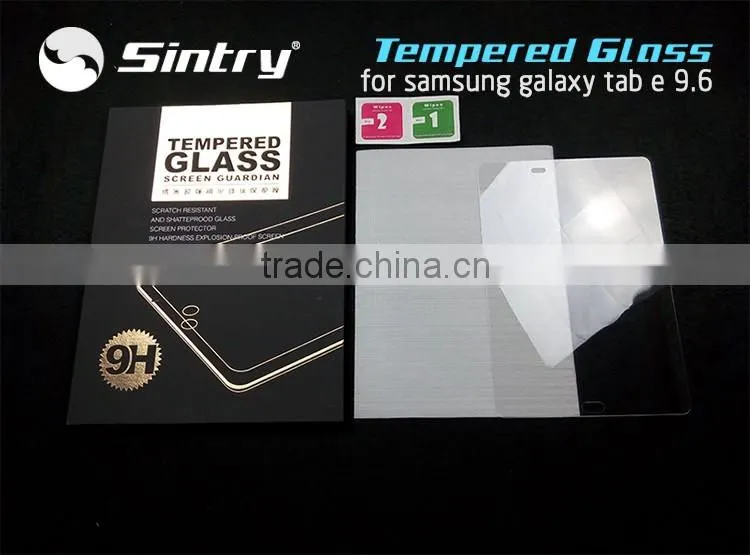 Bubble free Screen Protector Transparent Japan materials tempered glass screen protector for Samsung galaxy tab e 9.6