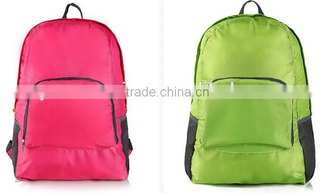 Travel Clothing Organizer Bag / Storage Mesh Pouch Colorful Bag /Tavel Fold Backpack Organizer Bag