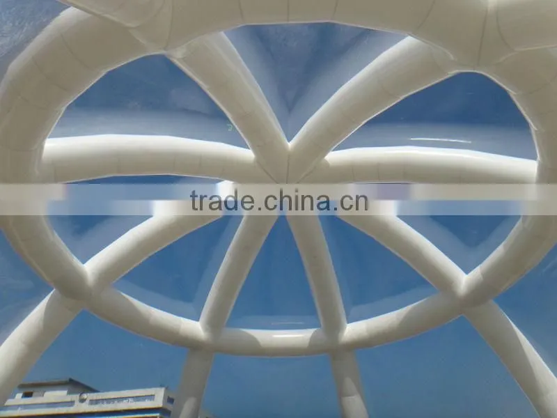 2014 cheap OEM design clear inflatable lawn tent