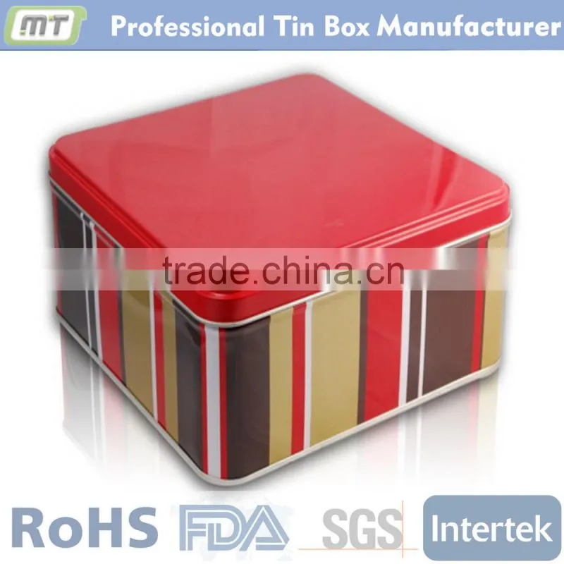 square flat bulk cookie tins