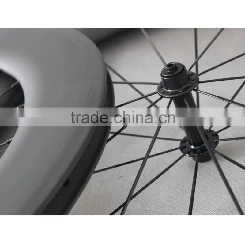 Carbon bicycle wheelset 86mm clincher road bike wheels 27mm width W56C