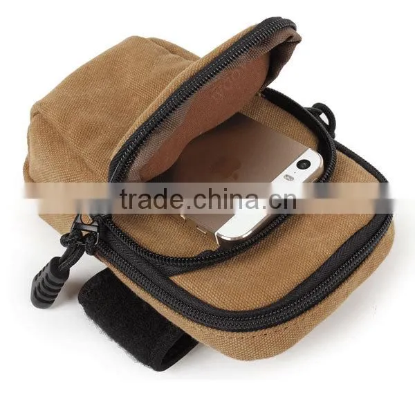 fashion running waist bag cheap canvas sports bag men cycling waist bag