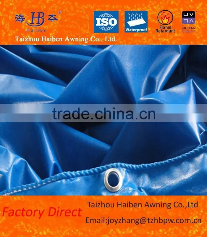 100% Polyester Waterproof Fireproof Anti-uc PVC Coated Tarpaulin Manufacturer