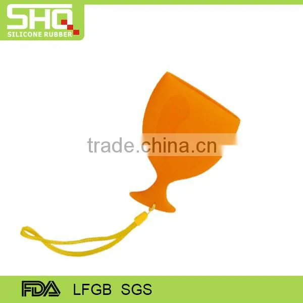 Portable outdoor silicone cup