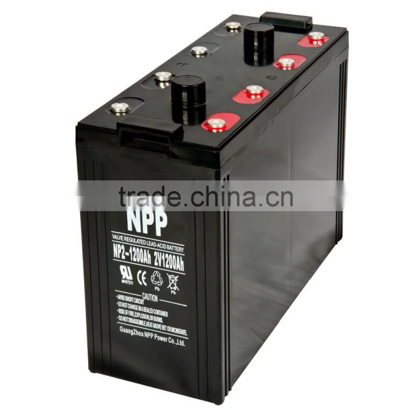 2v1200ah high capacity solar battery for wind power generation