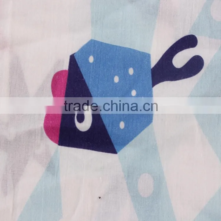 100% cotton fabric china factory production fashion design printing fabric for garments