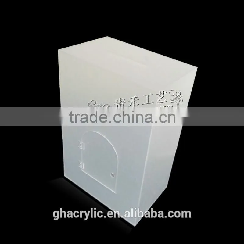 GH-RJ009 Newest design abrazine Acrylic Donation Box ,Acrylic Donation Box