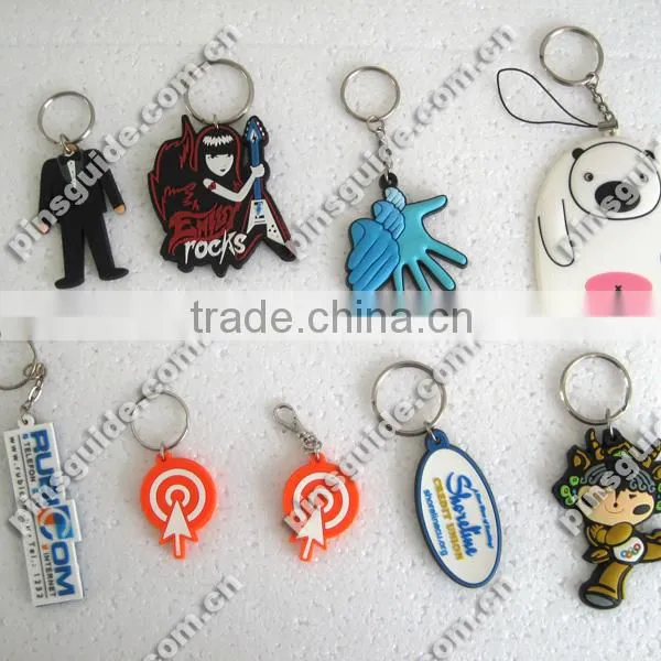 2d custom shaped soft pvc germany souvenir keychain