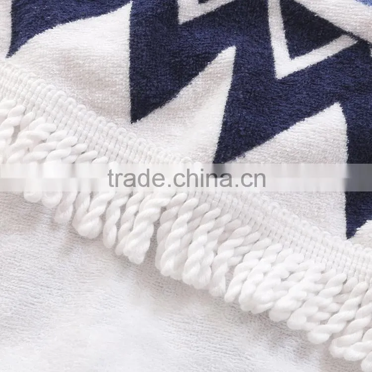 custom printing round beach towel for the European market