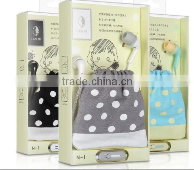 promotion earphone for girls promotional earbuds in 2016