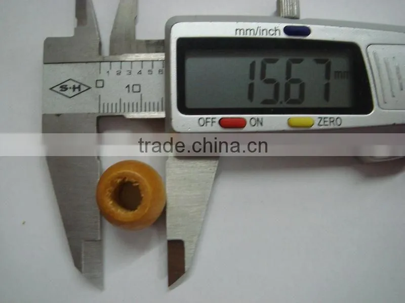 natural wood clothing button ball for rope