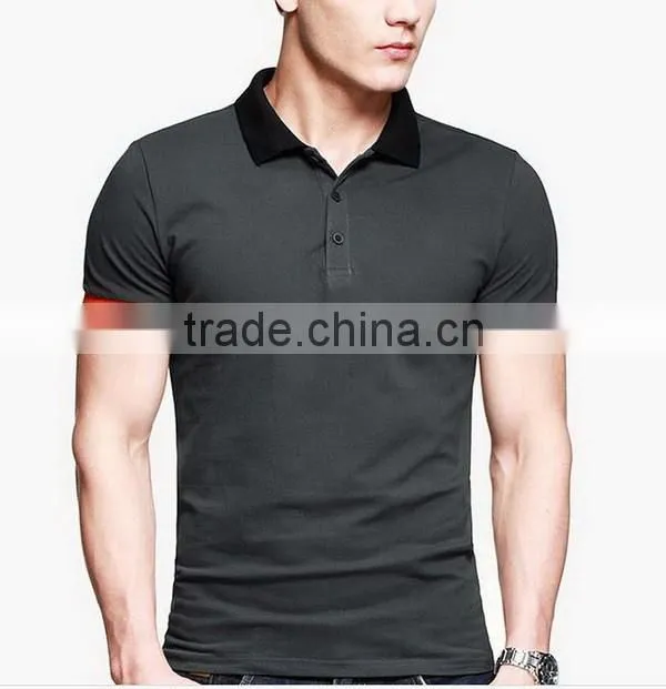 Customized hot sell men's embroidered polo shirts logo