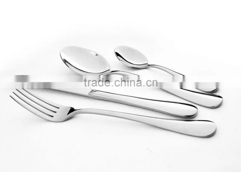 24 pcs stainless steel cutlery set with black wood case