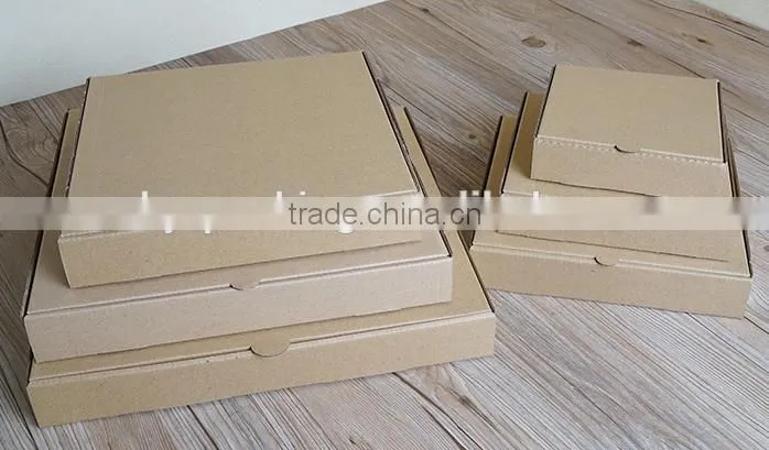 Cheap corrugated paper pizza boxes with logo supplier