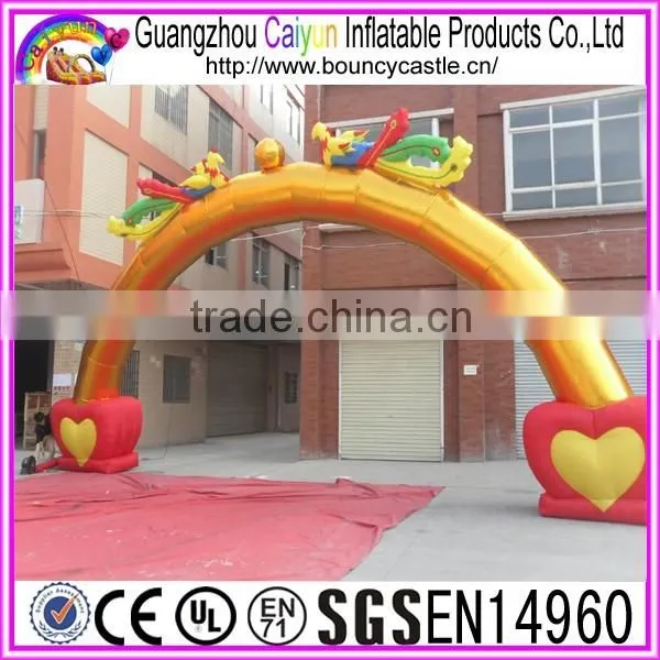 Double Giraffe Advertising Inflatable Arch For Commerce