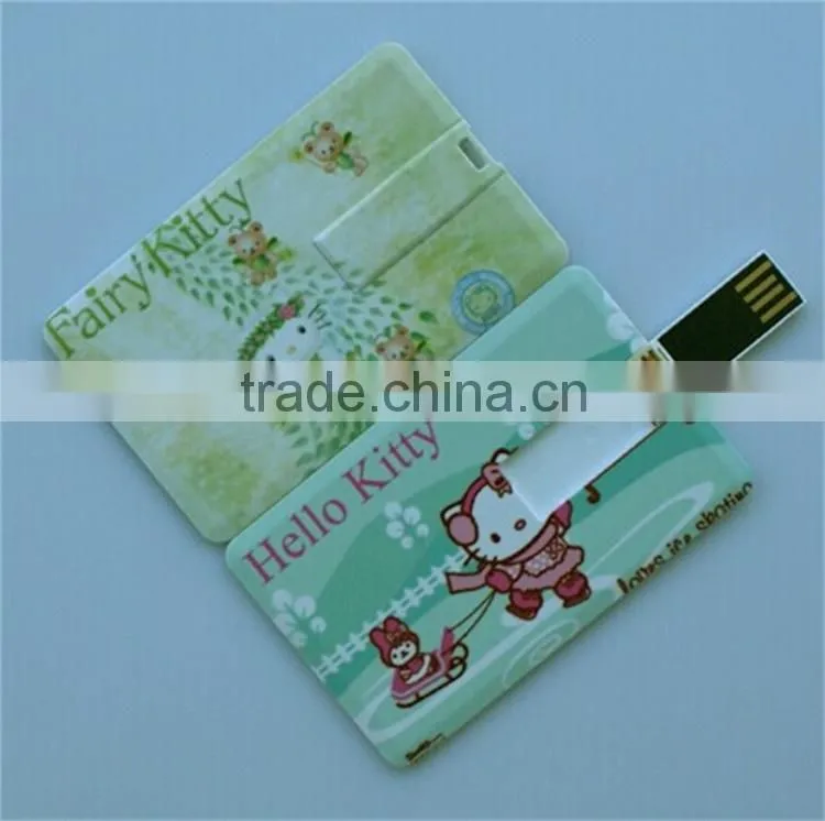 Credit card usb flash drive with full color printing