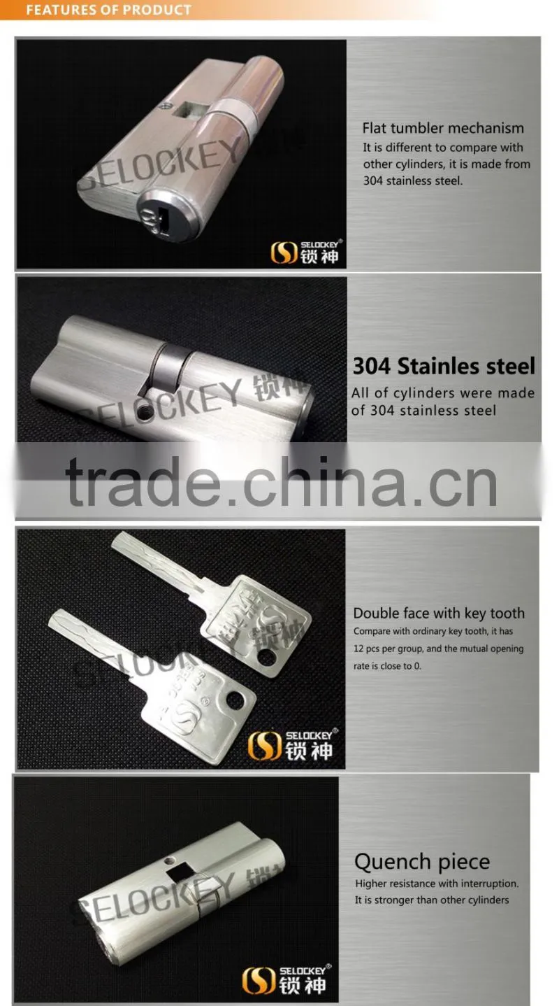 Flat tumbler mechanism cylinder with higher resistance to resist violence(YP-H)
