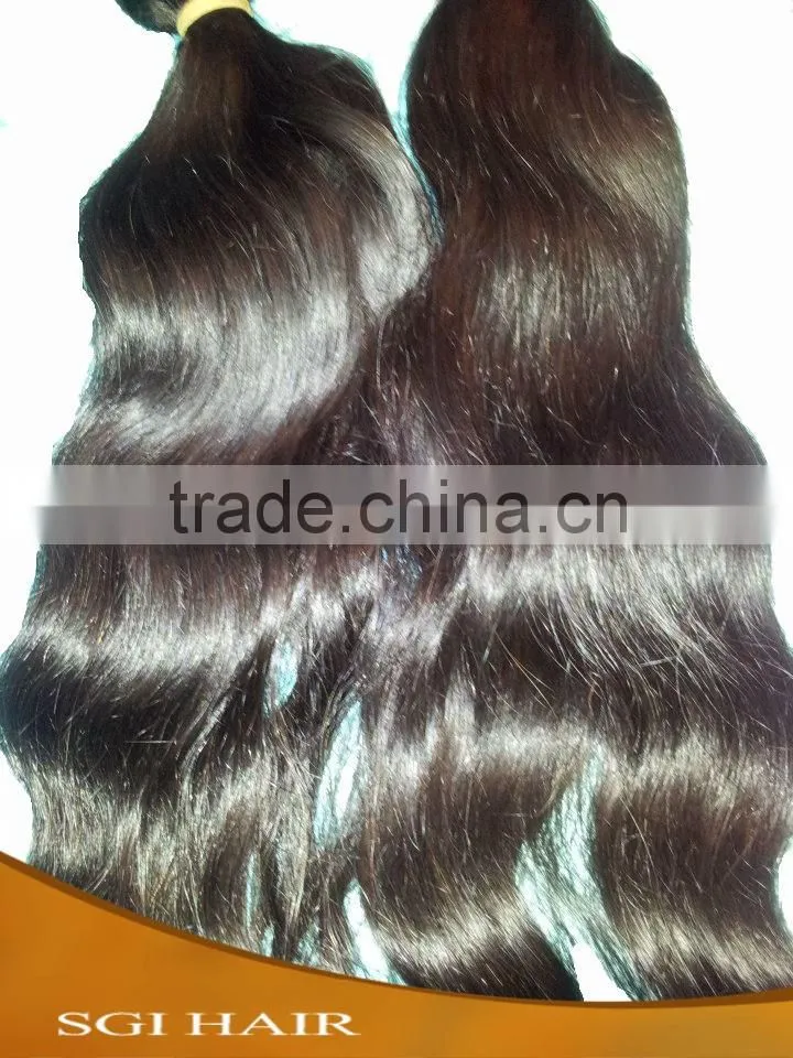 Indian human hair extensions natural curly virgin remy hair